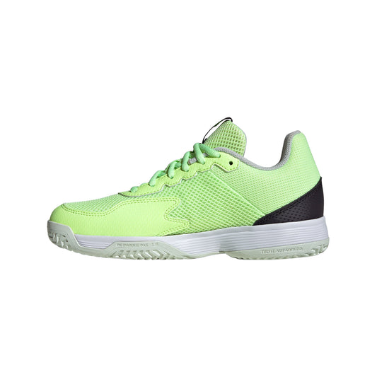 ADIDAS COURTFLASH K GREEN/BLACK/LEMON / 31 IF0455