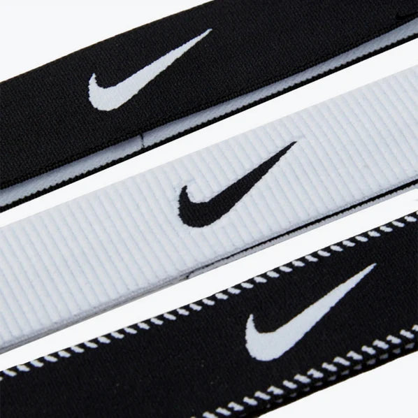 NIKE WIDE HEADBANDS 3PK BK/WH/BK N1011932036OS
