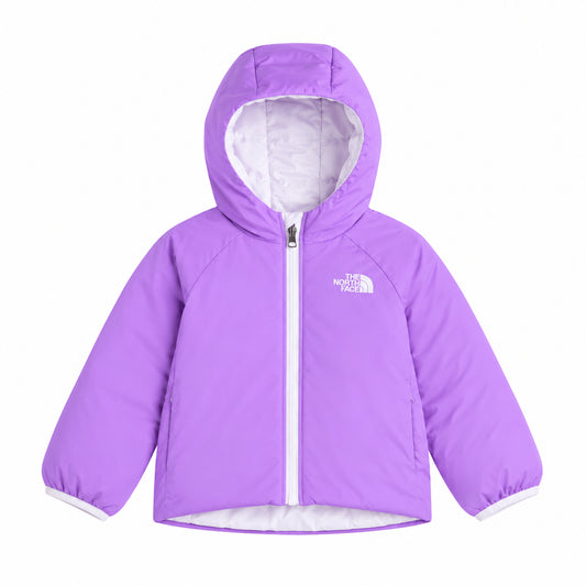 The North Face Kids Reversible Perrito Giacca Imbottita Reversibile con Cappuccio Bambina Lilla Ice Lilac Taglie 3-5 Anni Inverno NF0A88VJNNO1