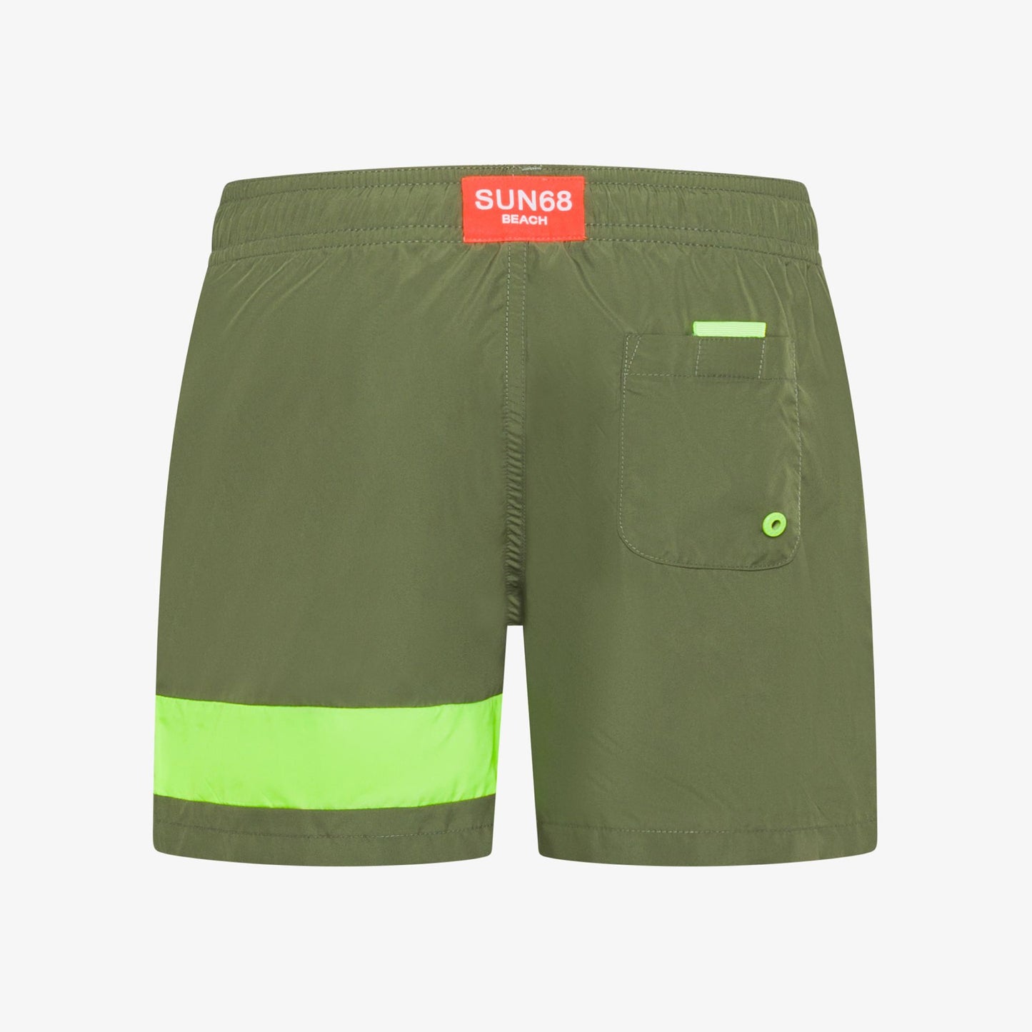 Sun68 BOY'S SWIM PANT STRIPE FLUO ON LEG H36307-19