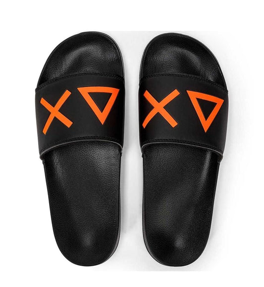 Sun68 BOY'S SLIPPERS LOGO NERO X34301-11