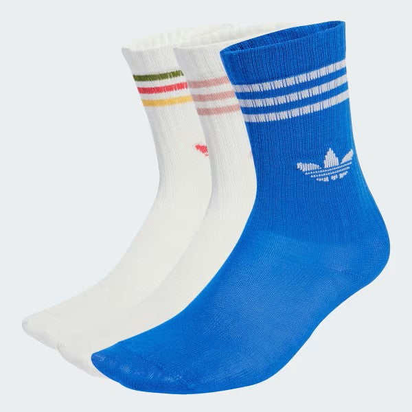 ADIDAS AOR CREW SOCK 3P OWHITE/SELURE/BLUE/W JW0331