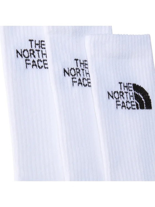 THE NORTH FACE MULTI SPORT CUSH CREW SOCK 3P TNF WHITE NF0A882HFN41