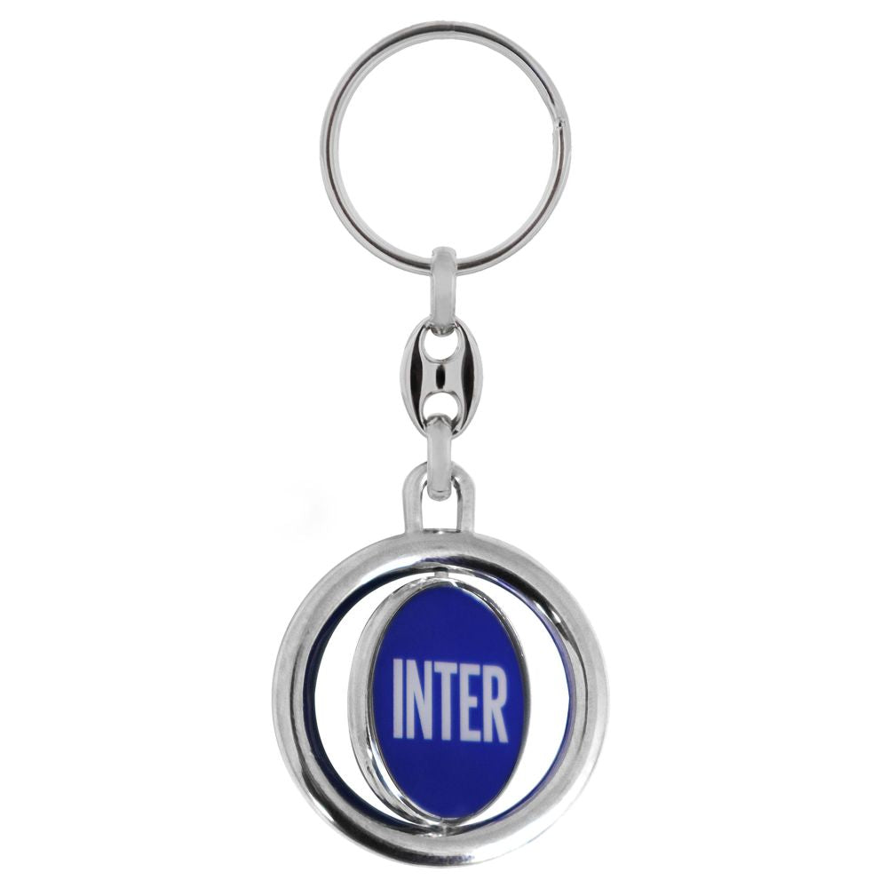 Inter Portachiavi Double IN1124 – Multicolore, accessorio unisex in metallo per le chiavi, idea regalo per i tifosi interisti e appassionati di calcio