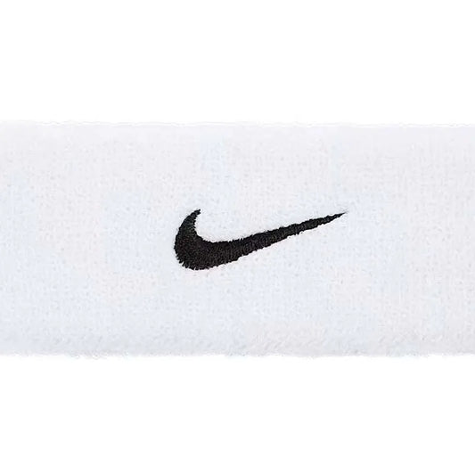 NIKE SWOOSH HEADBAND WH/BK N1012407101OS