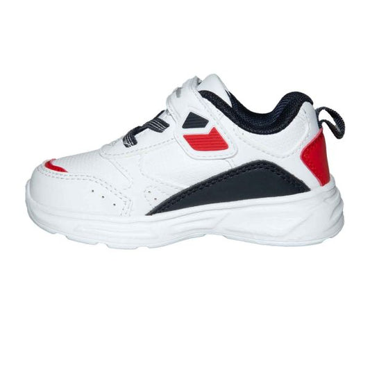 CHAMPION WAVE PU B TD LOW CUT SHOE WHT/NNY/RED S32817-WW005
