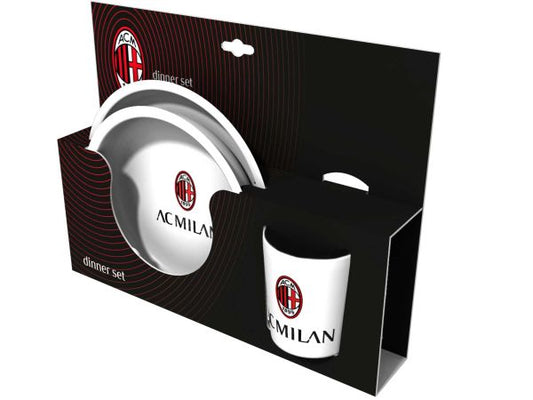 AC MILAN Set piatti + bicchiere Milan MILSET3