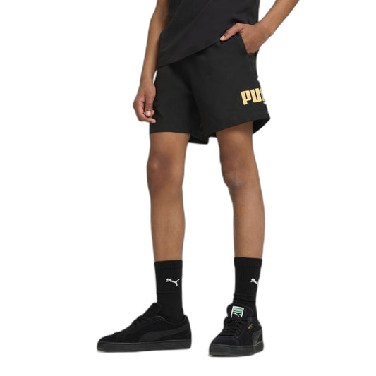 PUMA ESS LOGO LAB SUMMER WOVEN SHORTS B BLACK 685796-01
