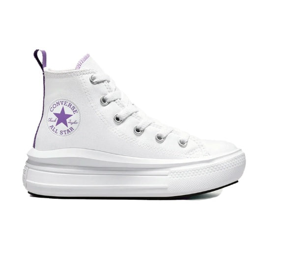 CONVERSE CTAS MOVE HI WHITE/PIXEL PURPLE/WHITE A03669C