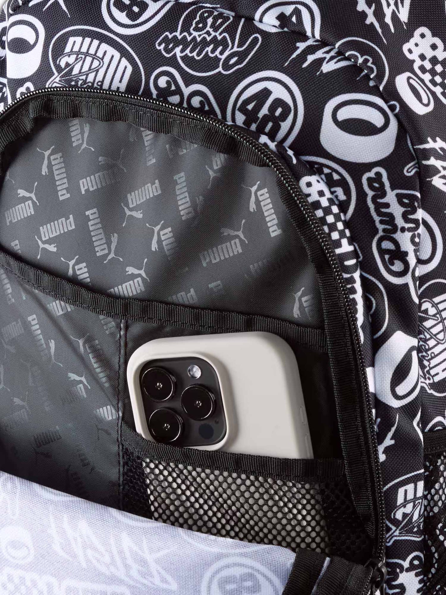 PUMA ACADEMY AOP BACKPACK BLACK 091150-08