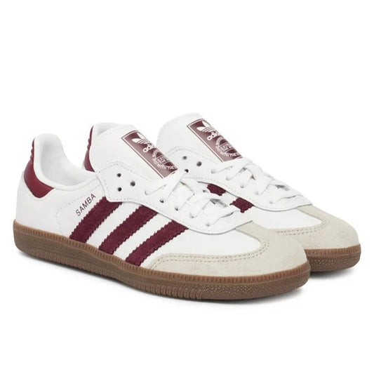 Adidas Samba OG C KZ8682 – Bianco/Maroon