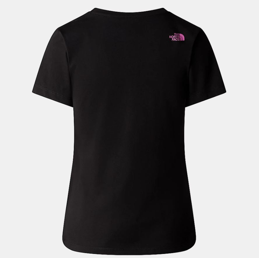 THE NORTH FACE W S/S EASY TEE TNF BLACK/VIOLET CROCUS NF0A87N6YES1