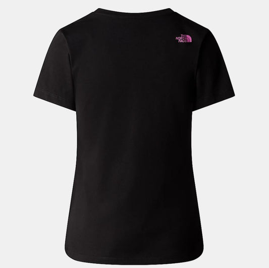 THE NORTH FACE W S/S EASY TEE TNF BLACK/VIOLET CROCUS NF0A87N6YES1