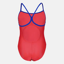 Arena LOGO KIDS GIRL ONE PIECE FLUO RED-ROYAL 003605-400