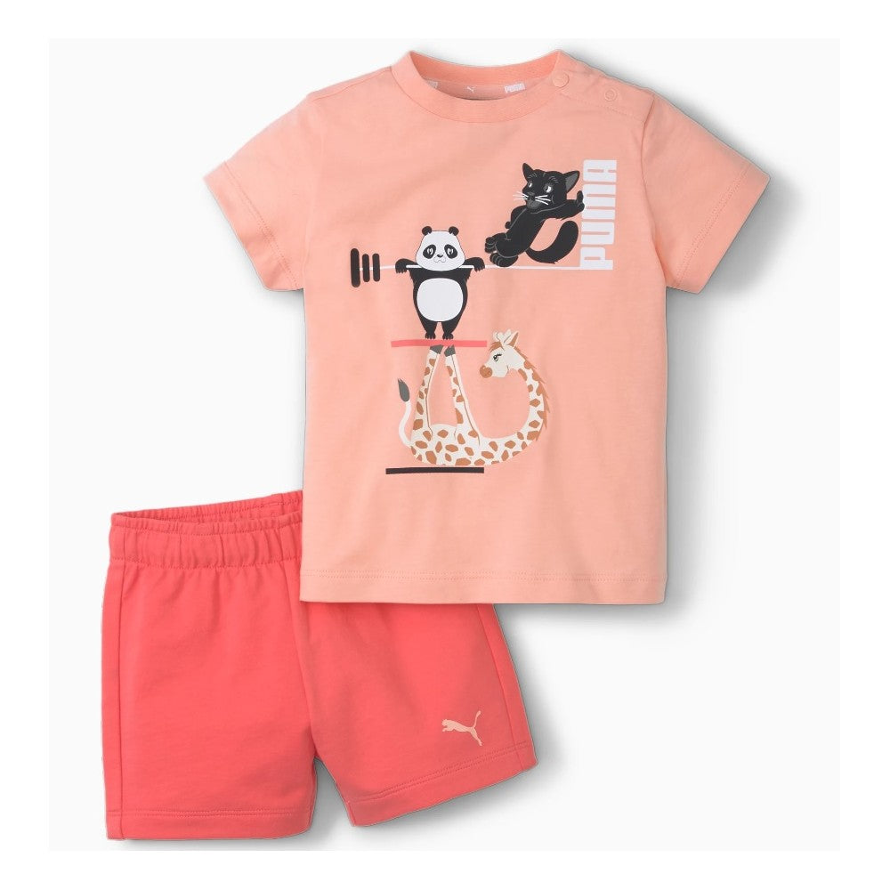 PUMA Kids' Set with Shorts Summer 2pcs Pink 599815-26