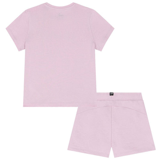 PUMA BLOSSOM TEE & SHORTS SET G GRAPE MIST 680320-60