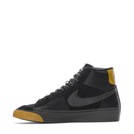 FB8891-001 Nike Blazer Mid Pro Club BLACK/MEDIUM ASH-BRONZINE-BLUE TINT