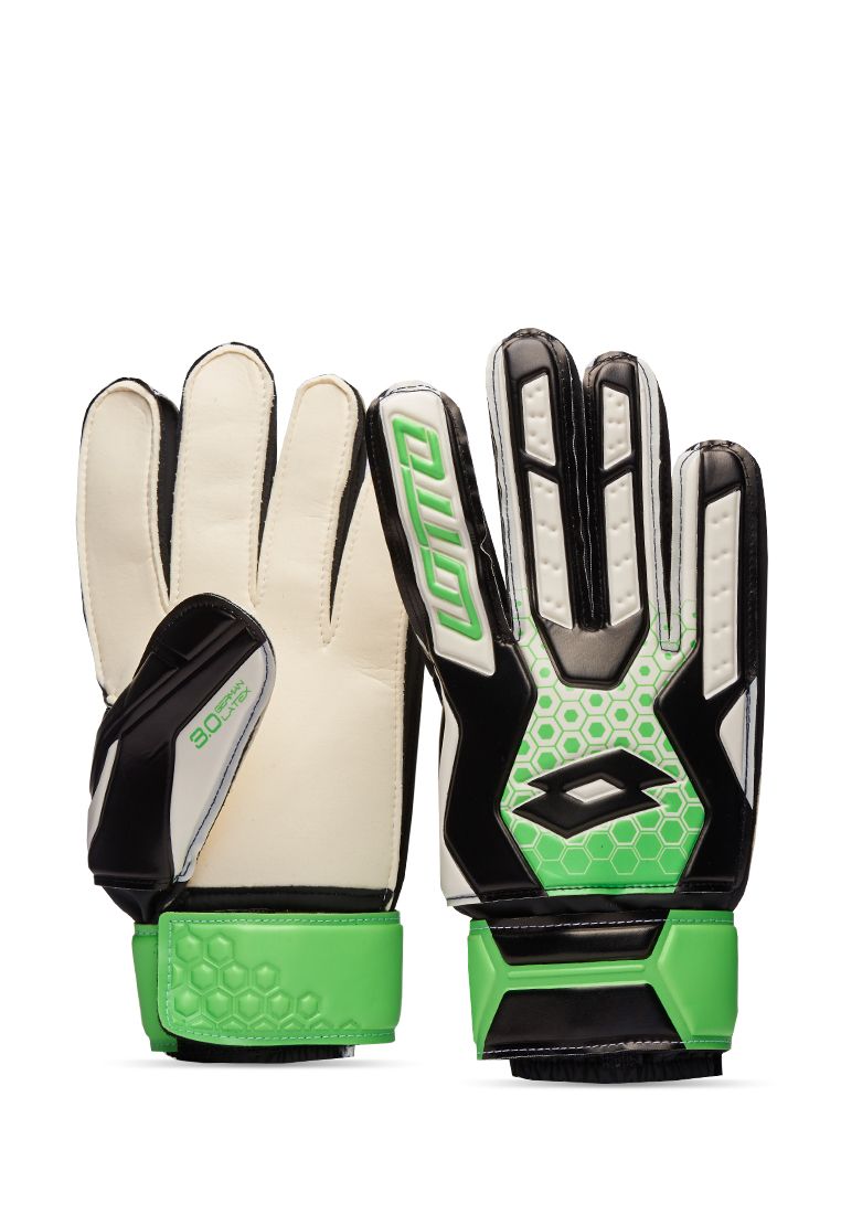 GLOVE GK SPIDER 800 ALL WHITE/ALL BLACK/SPRING GREEN guanti portiere calcio uomo L53155-1XE