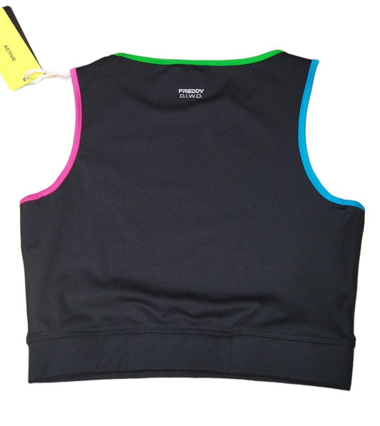 S4WSFB6-NTVF FRE TOP BLACK-TURQUOISE-GREEN-FUCSIA