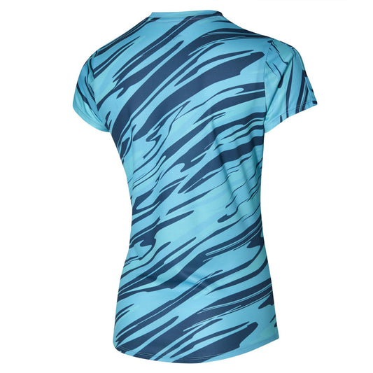 MIZUNO CORE IMPULSE GRAPHIC TEE W MAUI BLUE J2GAA20829