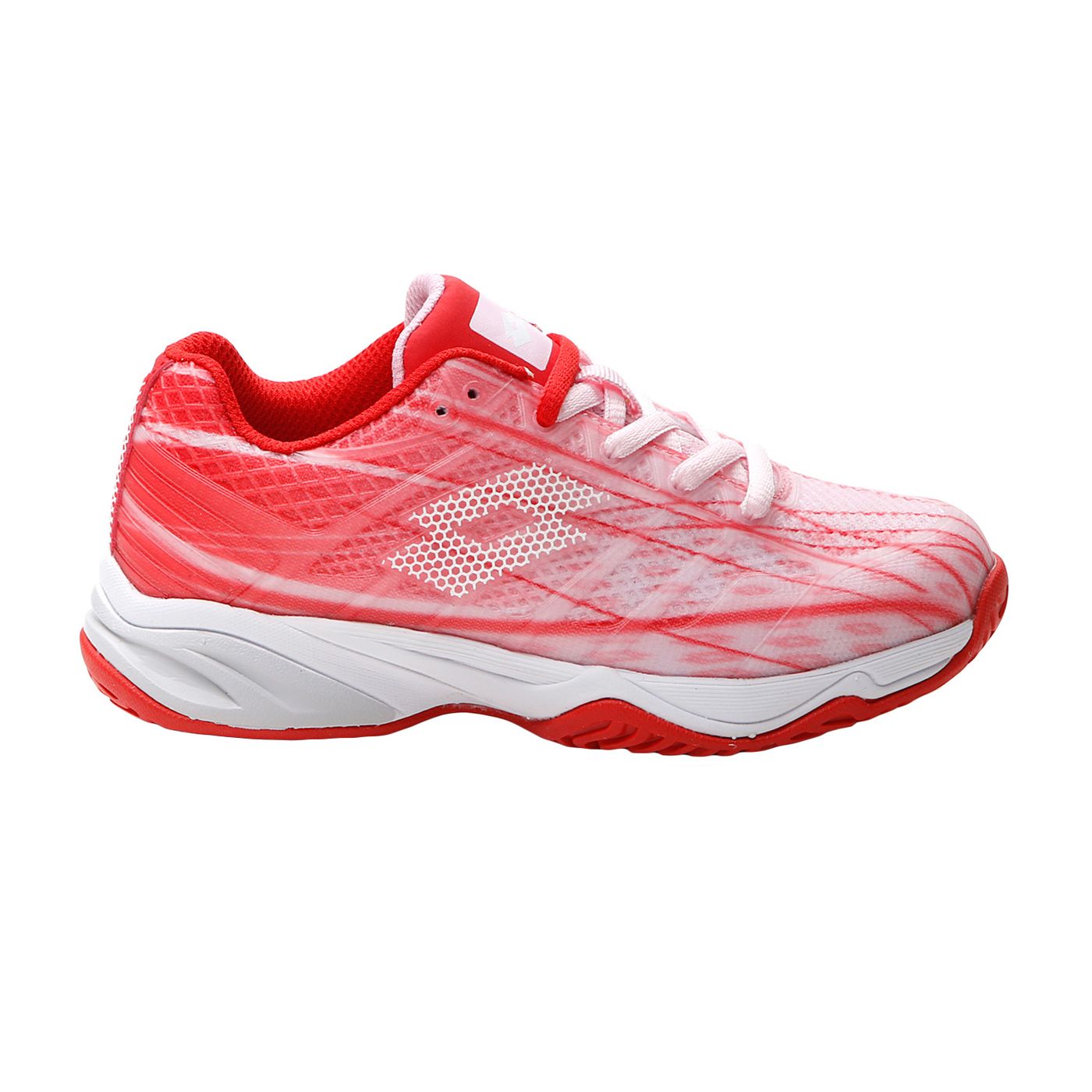 Lotto MIRAGE 300 ALR JR PINK CHERRY/ALL WHITE/RED POPPY scarpe tennis bambine/ragazze rosa/bianco 210746-9FM