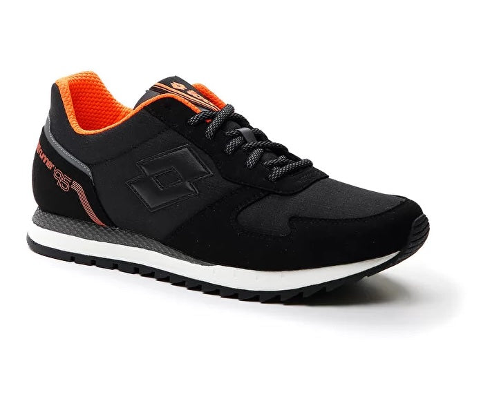 Lotto RUNNER '95 AMF ALL BLACK/COOL GRAY 11C scarpe ginnastica passeggio uomo nero/arancio 218096-5E5