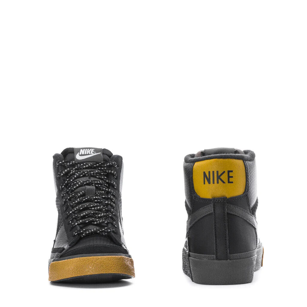 FB8891-001 Nike Blazer Mid Pro Club BLACK/MEDIUM ASH-BRONZINE-BLUE TINT