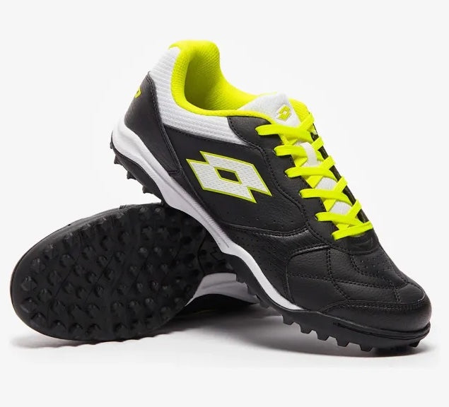 TACTO 300 VII TF ALL BLACK/ALL WHITE/ACACIA GREEN scarpe calcetto uomo nero/giallo fluo 218147-6W5
