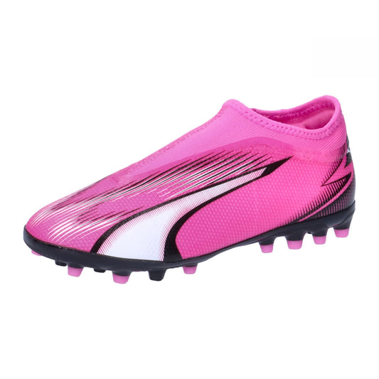 PUM ULTRA MATCH LL MG JR POISON PINK-WHITE-BLACK 107771-01