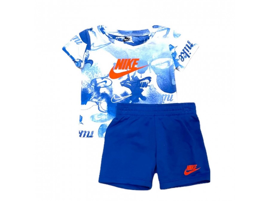 B NSW TIE DYE TEE + SHORT SET 86J295-U89