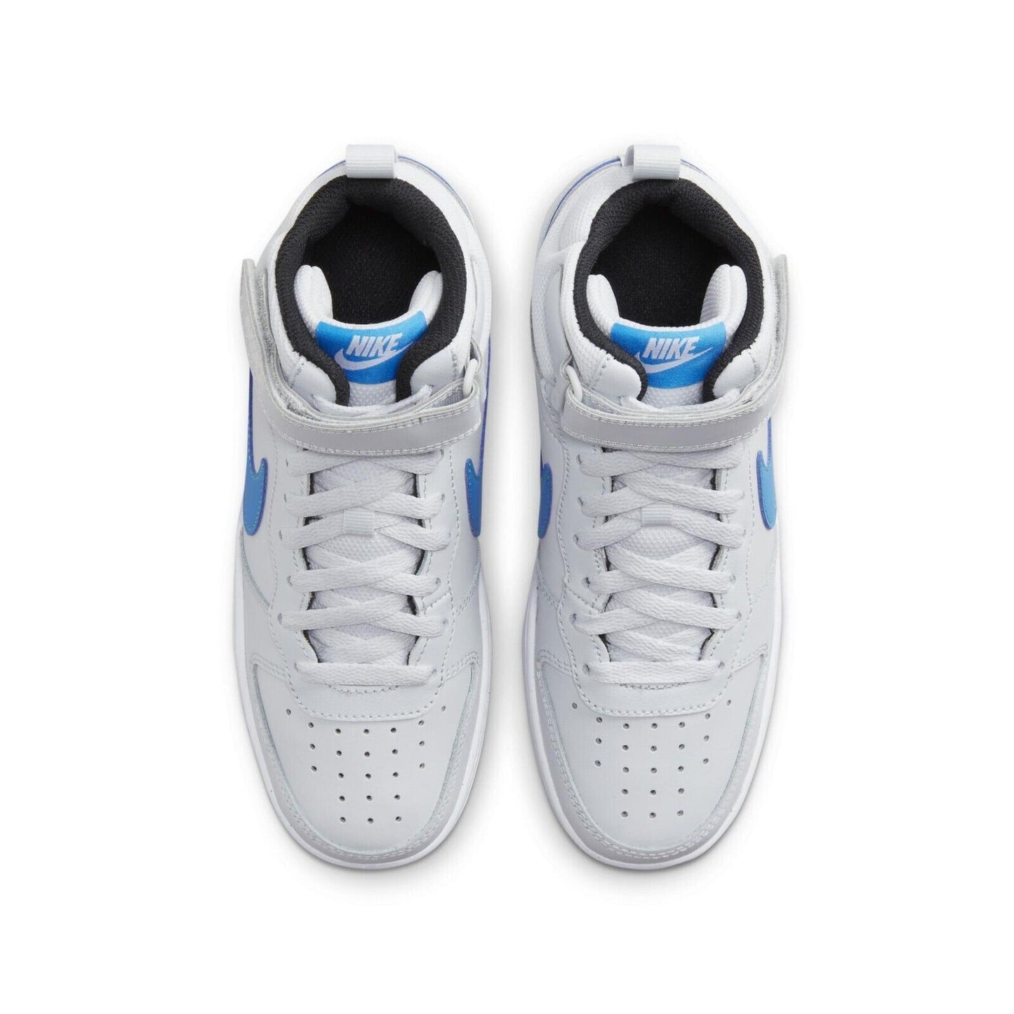 CD7782-012 Nike Court Borough Mid 2 PURE PLATINUM/PHOTO BLUE-WHITE
