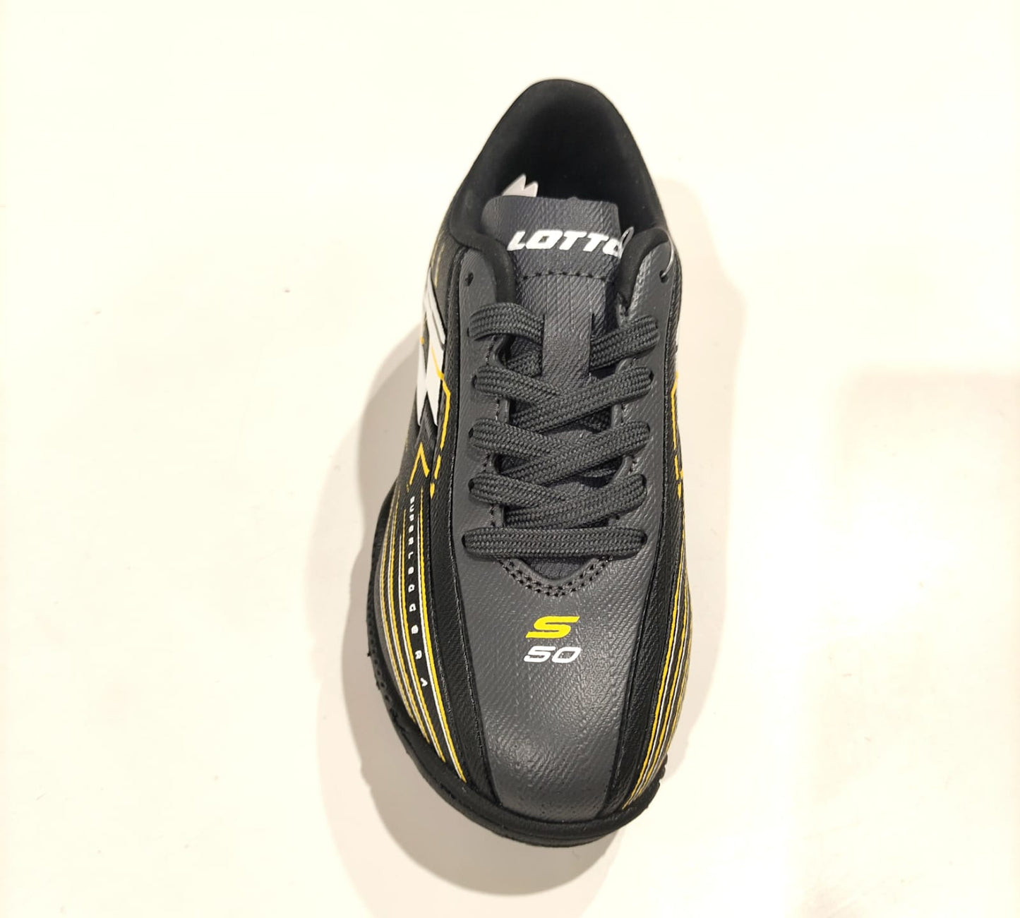 SOLISTA 700 VII TF JR ALL BLACK/WHITE/NECTAR YELLOW 219756-AUE