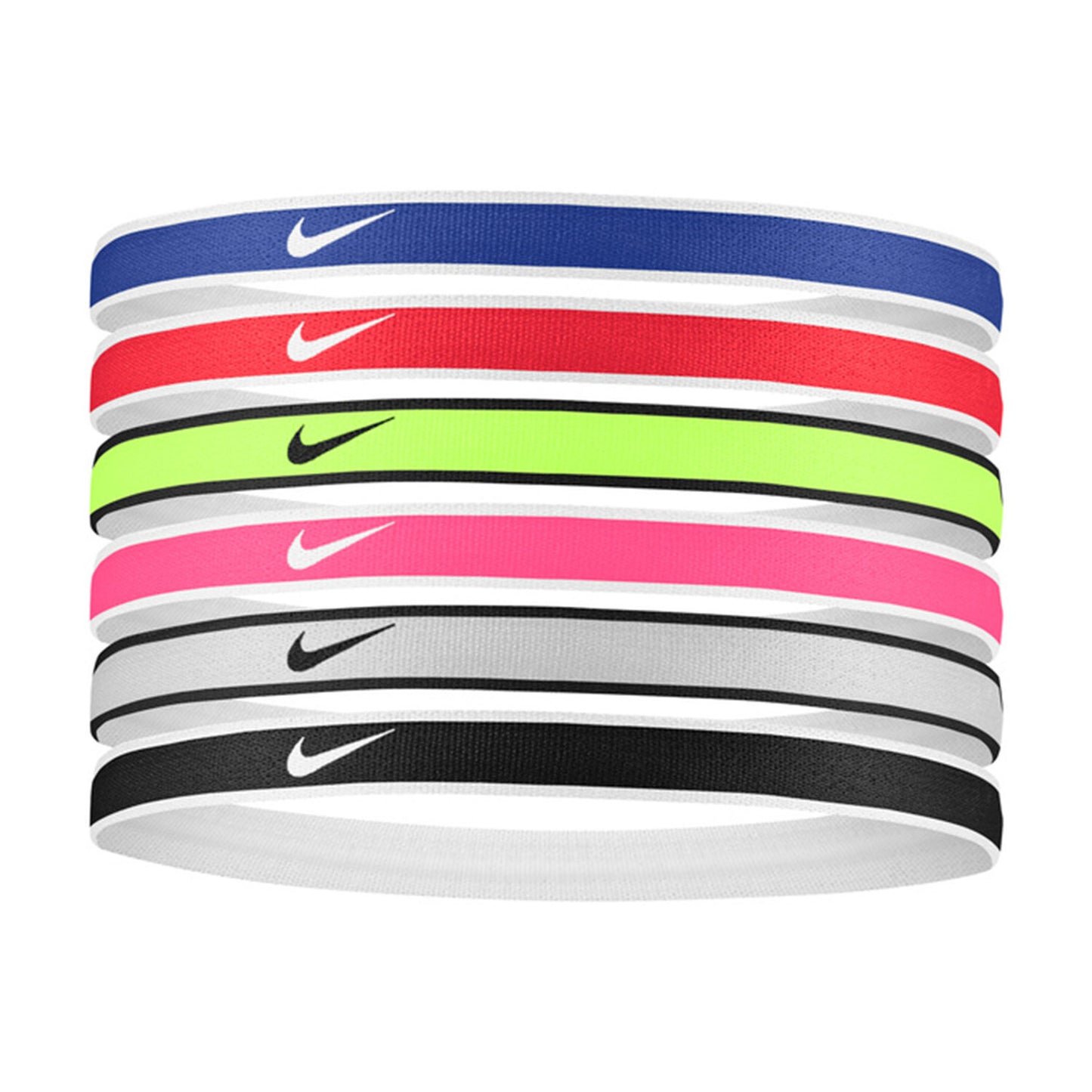 SWOOSH HEADBANDS 6PK UR/GR/VT fascia capelli tennis multicolor N1002021655OS