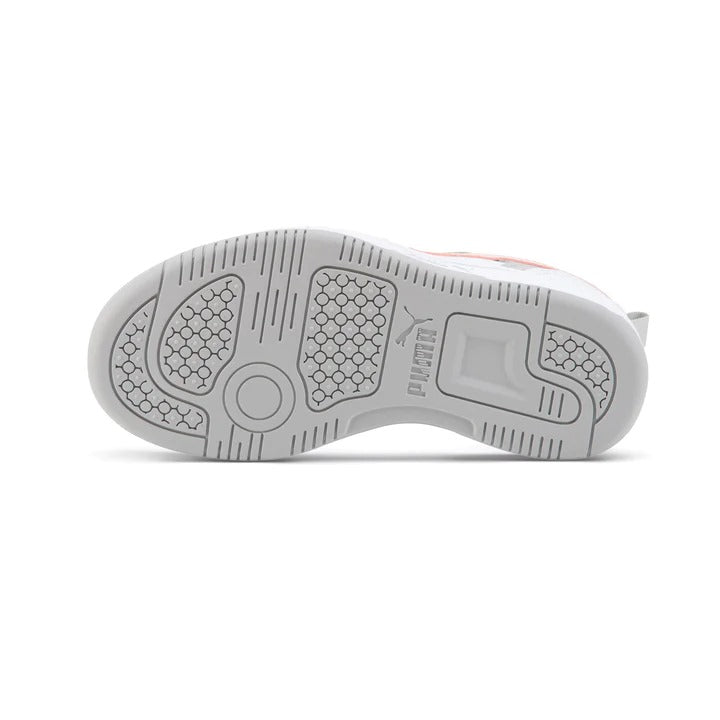 396742-07 Puma Rebound V6 Lo AC PS White-Frosty Pink-Ash Gray