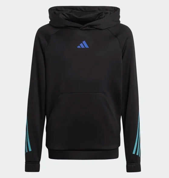 U TI HOODIE BLACK/WHITE/SELUFU/L HR5926