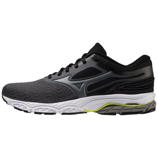 Mizuno WAVE PRODIGY 4 quiet shade/metallic gray/b.yel scarpe running uomo grigio scuronero J1GC221052