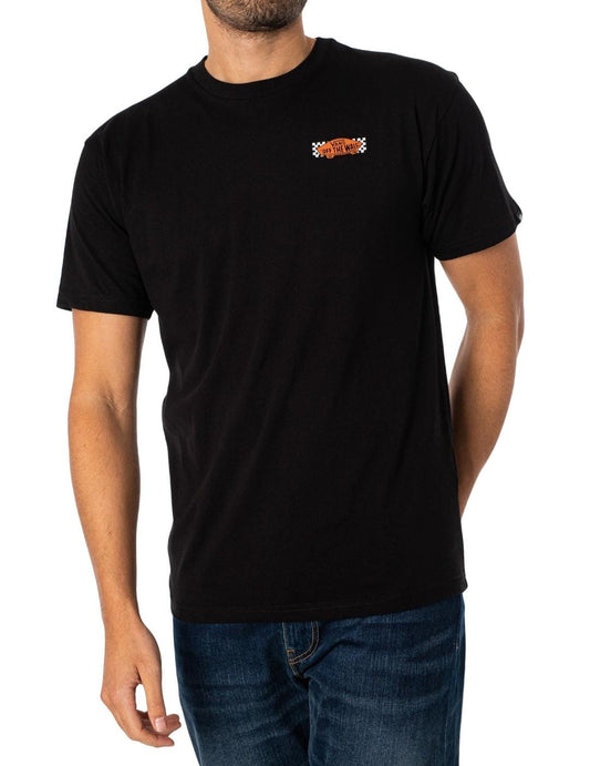 VN000FKMBLK1 VAN WAYRACE TEE-B BLACK