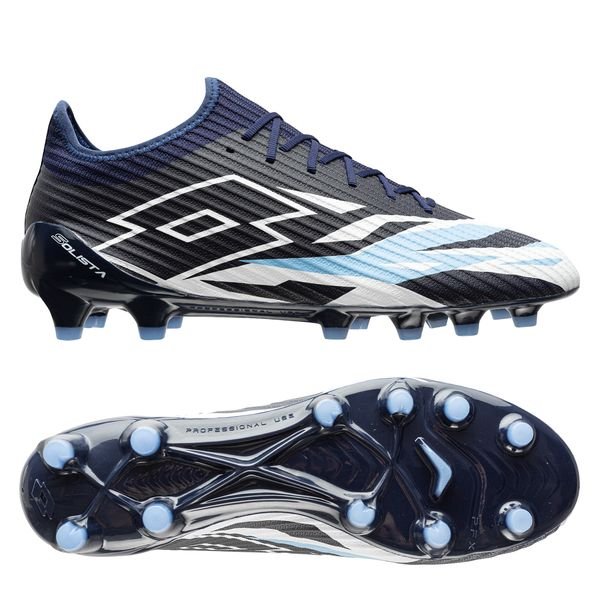 Lotto SOLISTA 200 VI FG NAVY BLUE/ALL WHITE/CORNFLOWER scarpe calcio professionali uomo 218130-9Z4