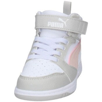 396542-04 Puma Rebound V6 Mid AC+ Inf White-Frosty Pink-Sedate Gray