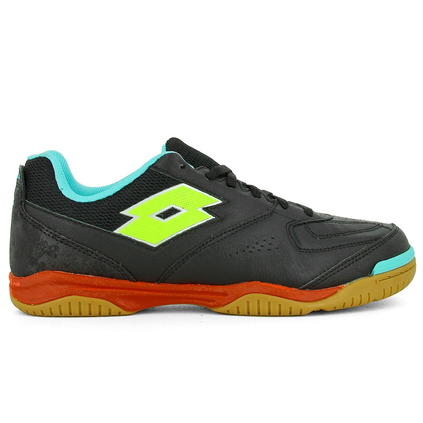 Lotto TACTO 200 VI ID ALL BLACK/SAFETY YELLOW scarpe calcetto indoor uomo nero/giallo 218145-27V