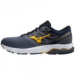 Mizuno WAVE PRODIGY 4 scarpe running corsa uomo grigio/giallo fluo J1GC221003