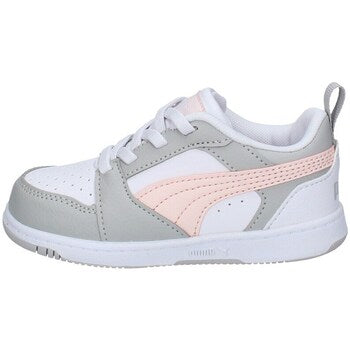 393835-07 Puma Rebound V6 Lo AC Inf White-Frosty Pink-Ash Gray