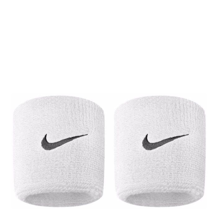 SWOOSH WRISTBANDS WH/BK polsini tennis bianco NNN04101OS