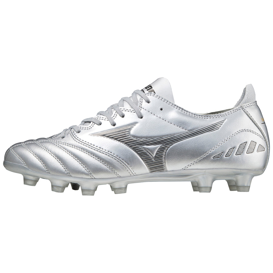 Mizuno MORELIA NEO III PRO scarpe da calcio professionali puntale in canguro argento P1GA218303