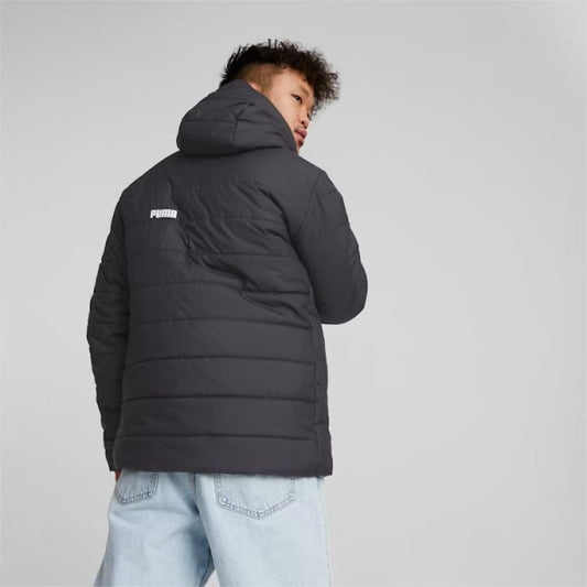 848938-01 ESS Hooded Padded Jacket Black