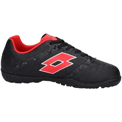 Lotto MAESTRO 700 IV TF JR ALL BLACK/FLAME RED scarpe calcetto bambini/ragazzi nero 214650-2DN