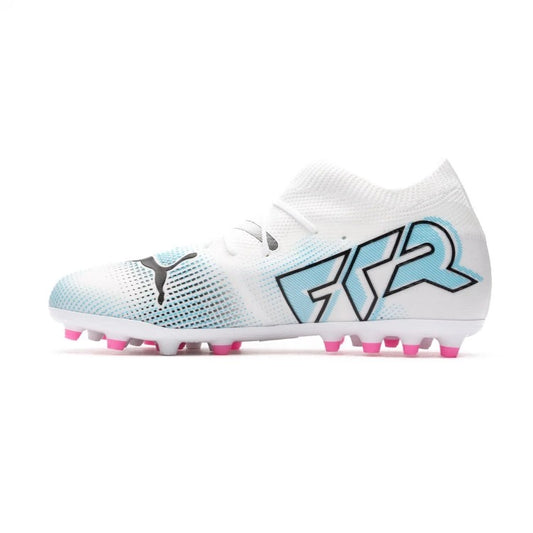 PUMA FUTURE 7 MATCH MG JR WHITE-BLACK-POISON PINK 107730-01