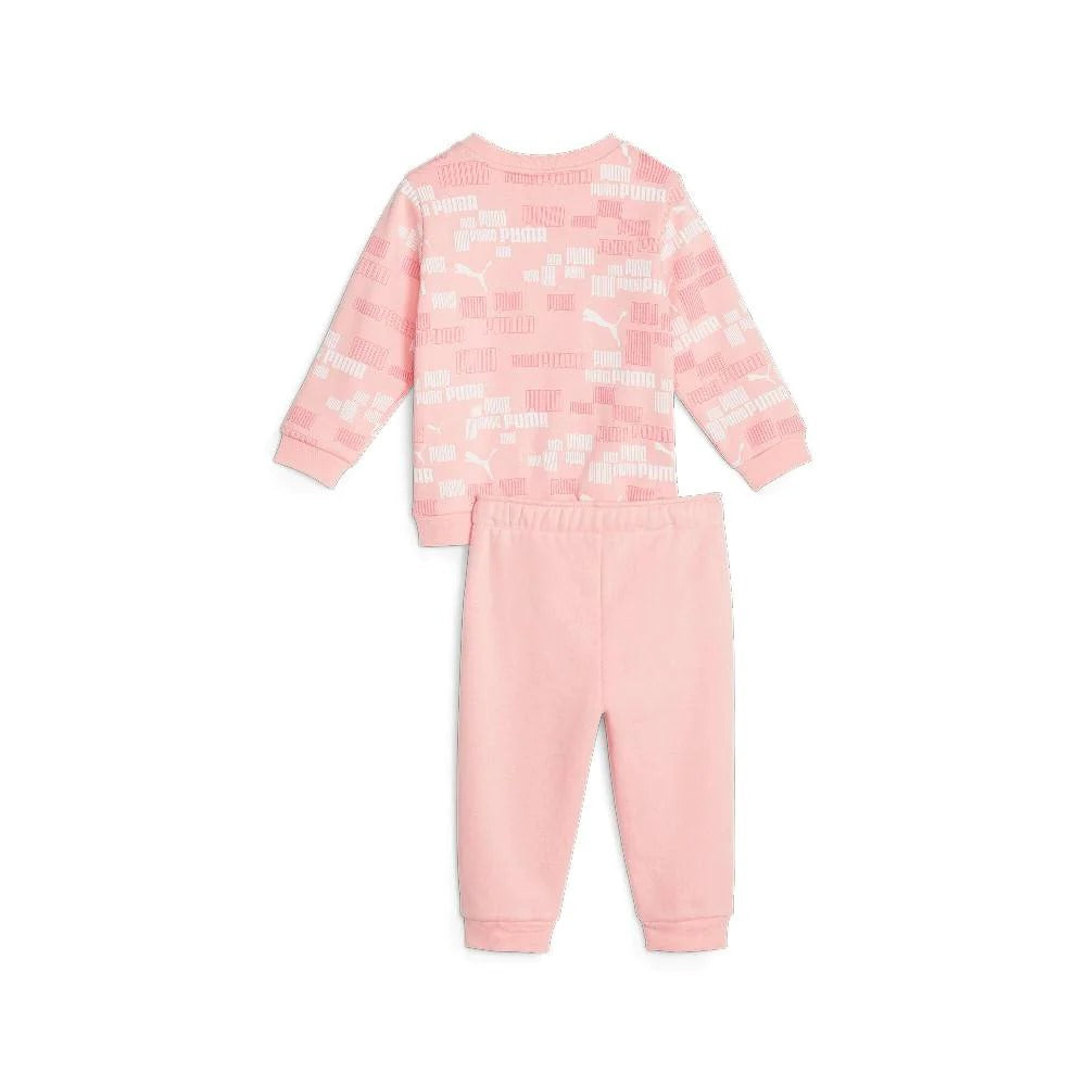 676377-63 MINICATS AOP Crew Jogger FL (Logo Lab) Peach Smoothie