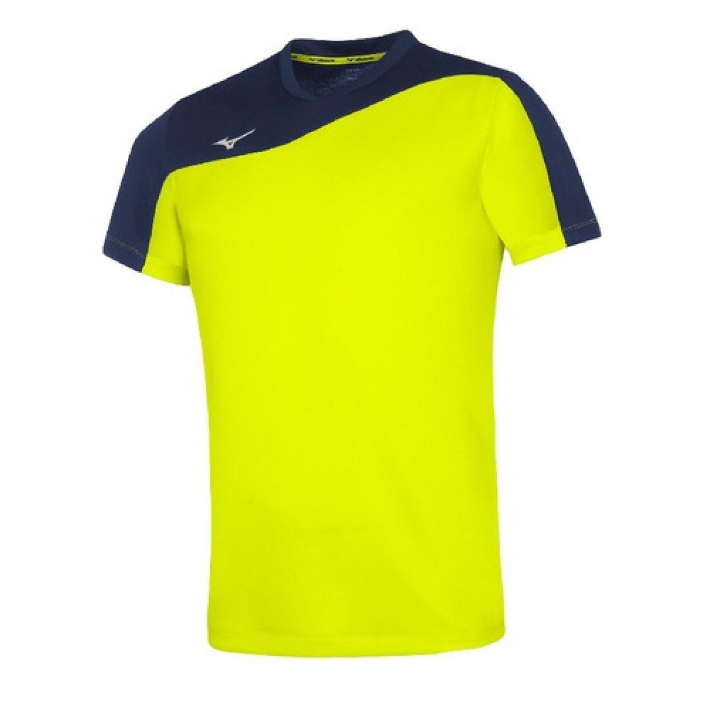 Mizuno TEAM AUTH. MYOU TEE yellow fluo/navy V2EA700344