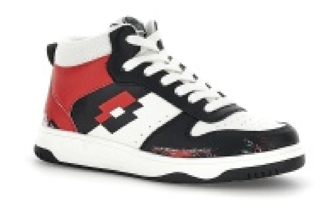 ROCKET 1 AMF II MID JR WHITE/FLAME RED/ALL BLACK 220139-5W6